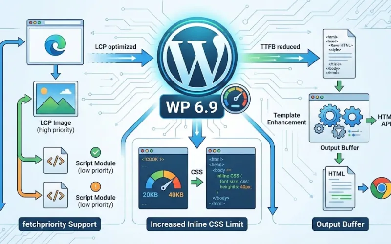 WordPress 6.9: Melhorias de performance no front-end